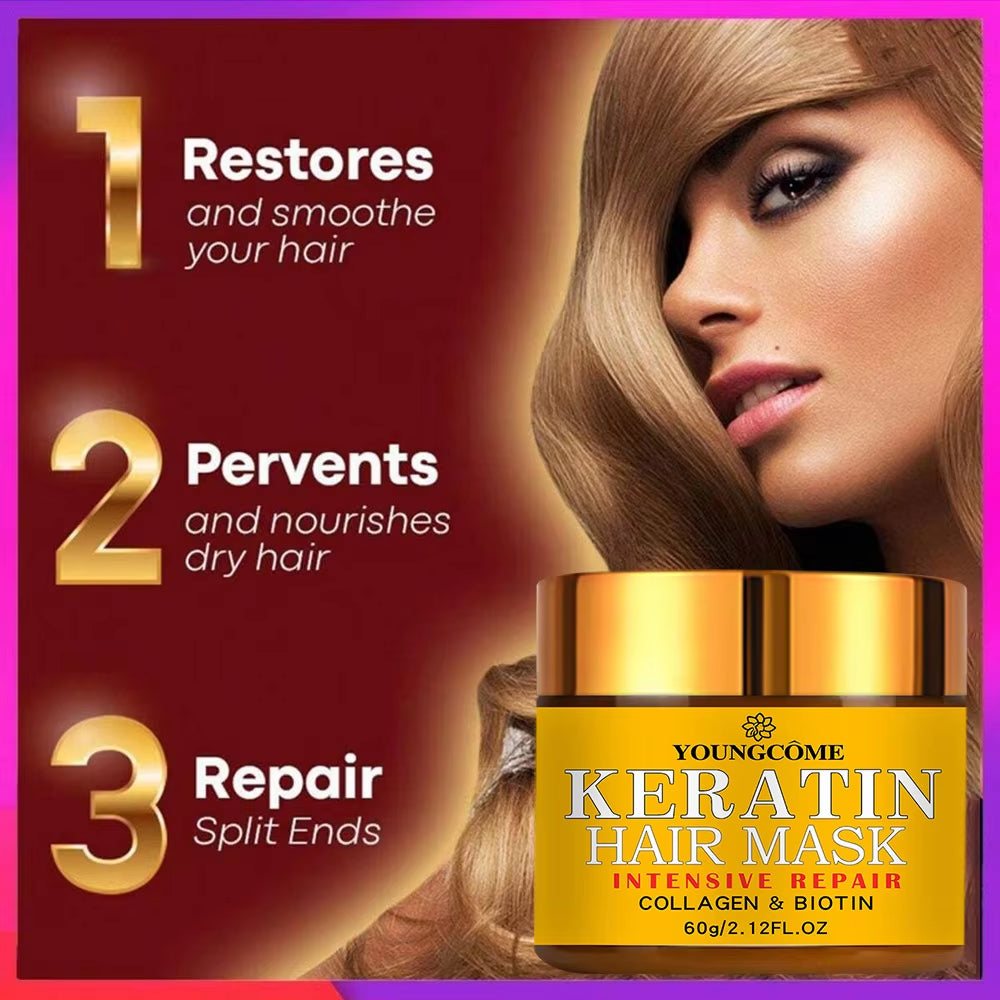 Masque Collagène à la Kératine - répare et nourri vos cheveux même les plus abîmés !