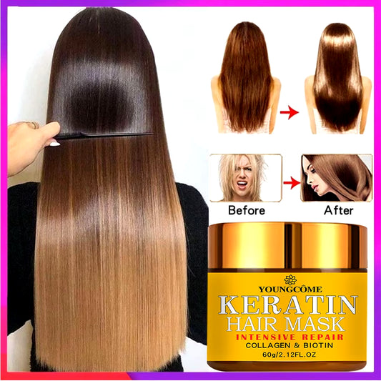 Masque Collagène à  la Kératine   - répare et nourri vos cheveux même les plus abîmés !